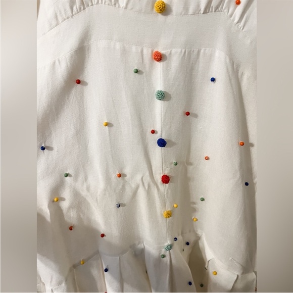 FARM Rio White Dress with Colorful Dots - Picture 4 of 6